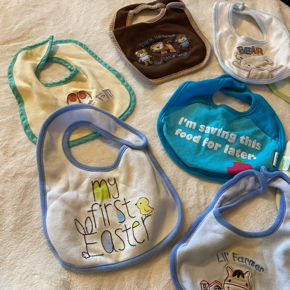 9 pieces Baby bibs bundle